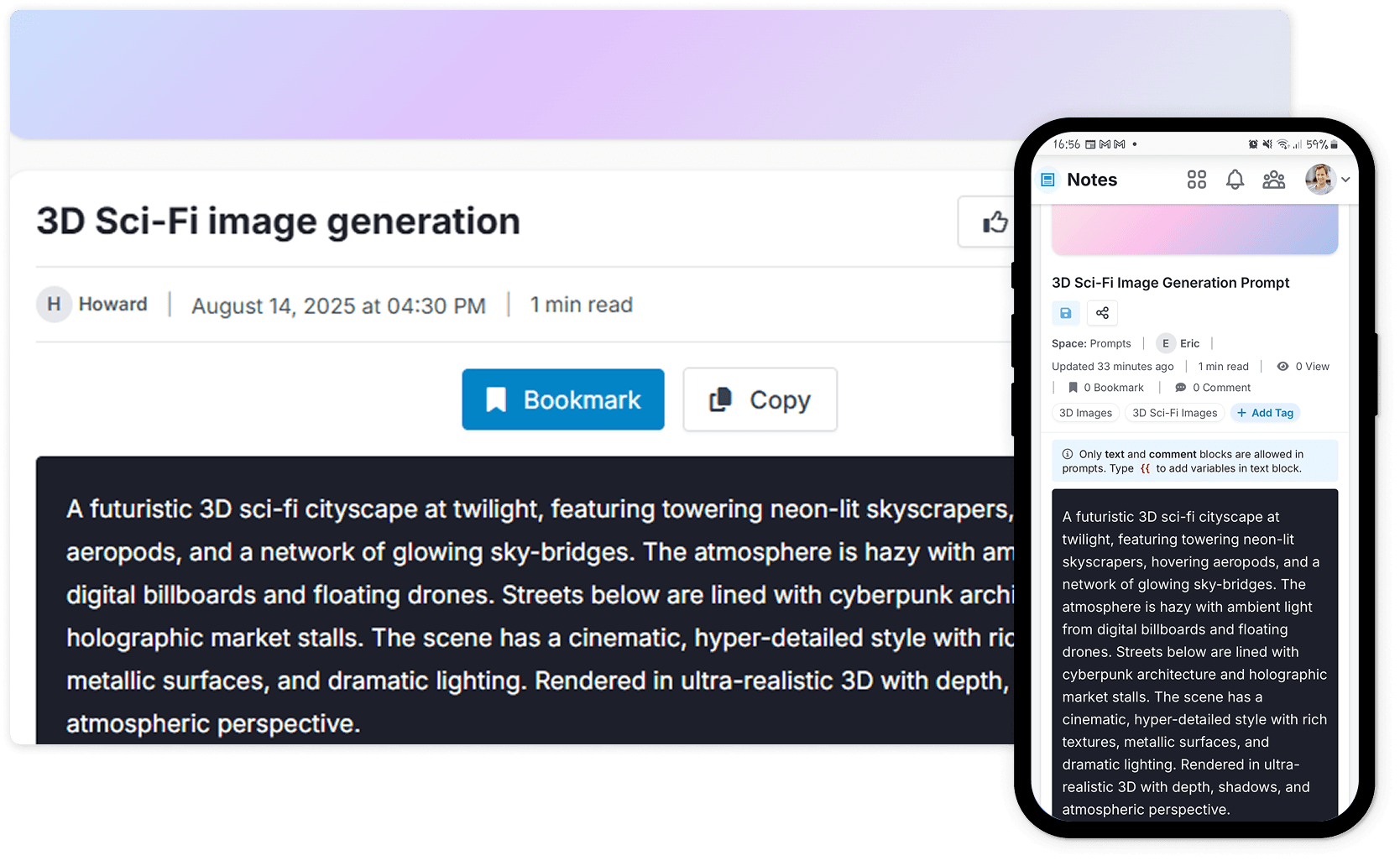 Publish and promote your AI prompts with ease