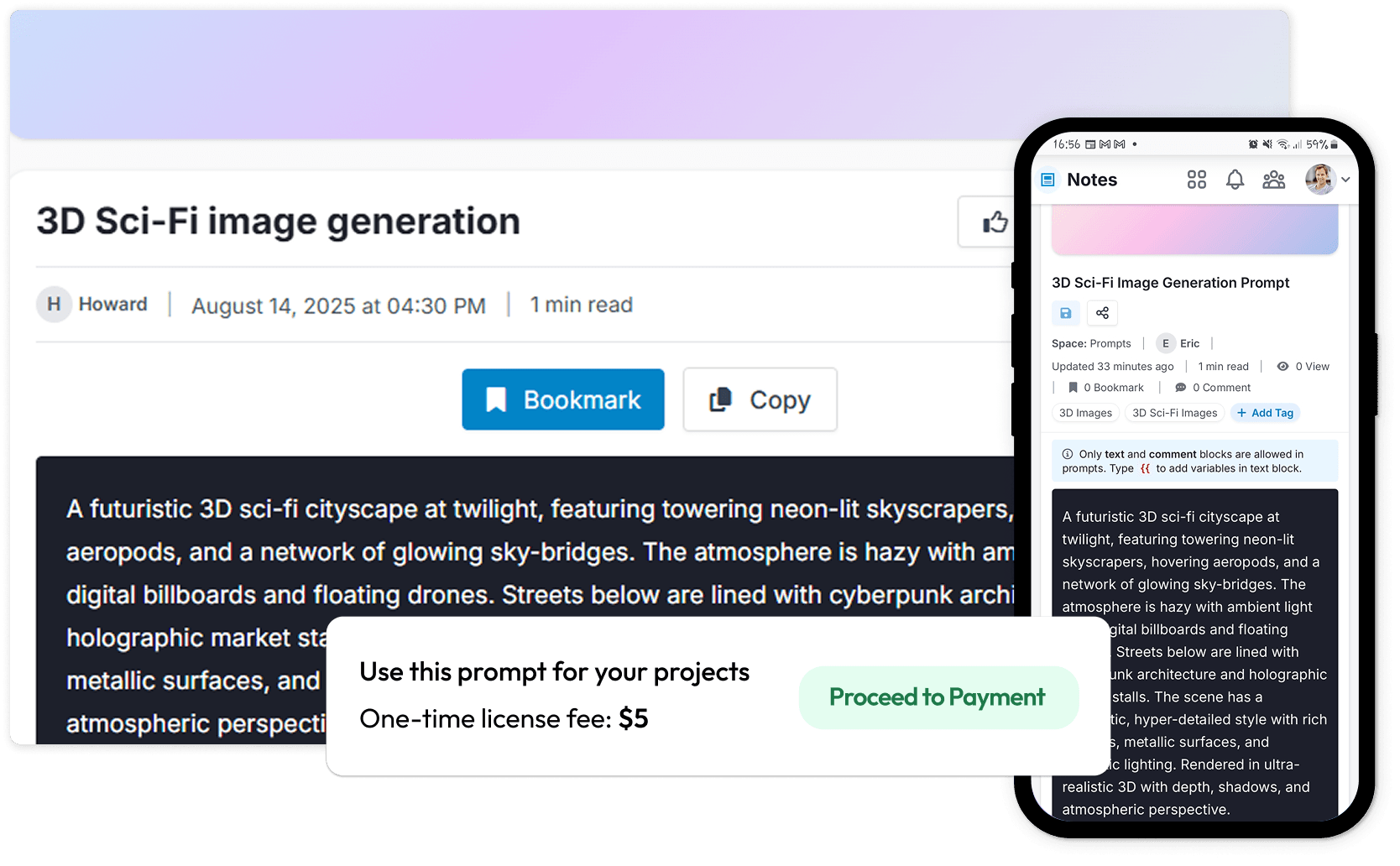 Promote, monetize and protect your AI prompts with ease