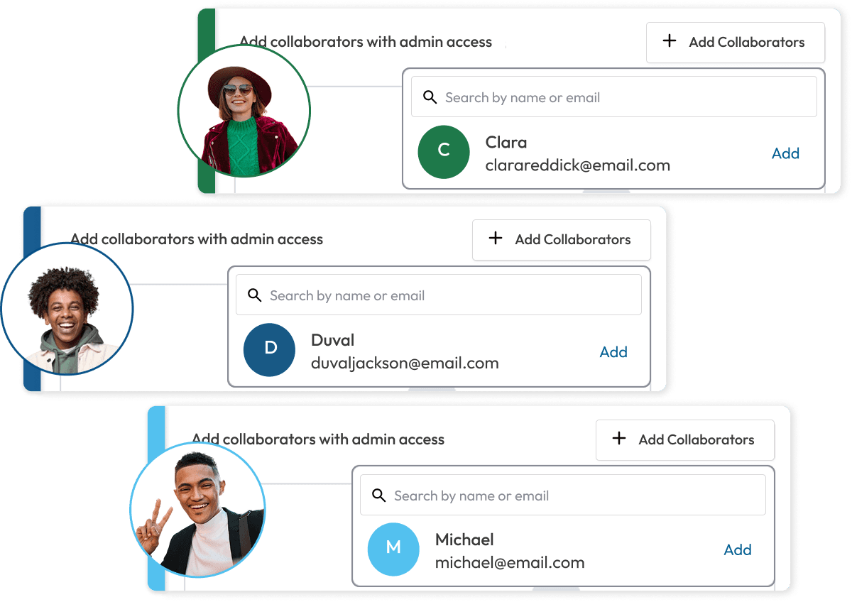 Invite team members to manage your files