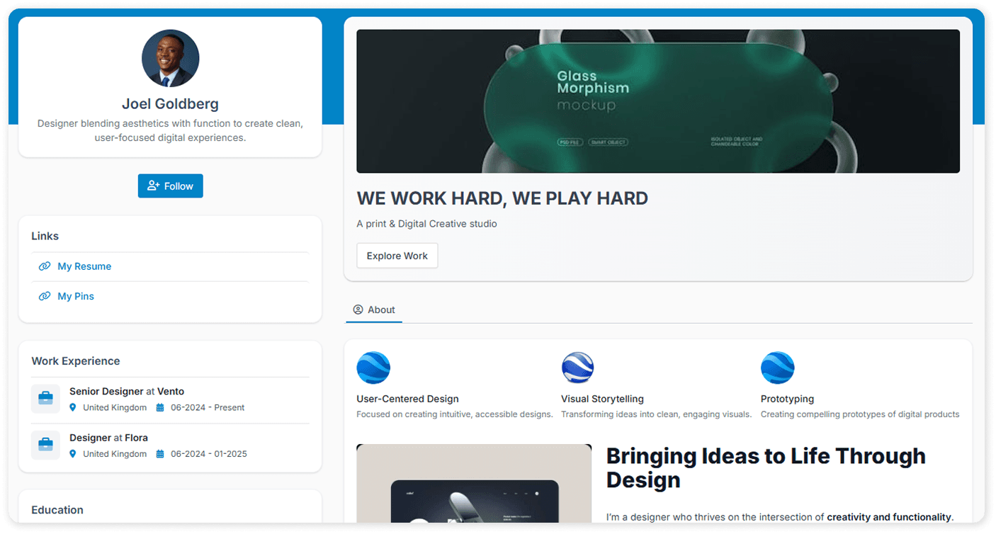 Free Business Portfolio website