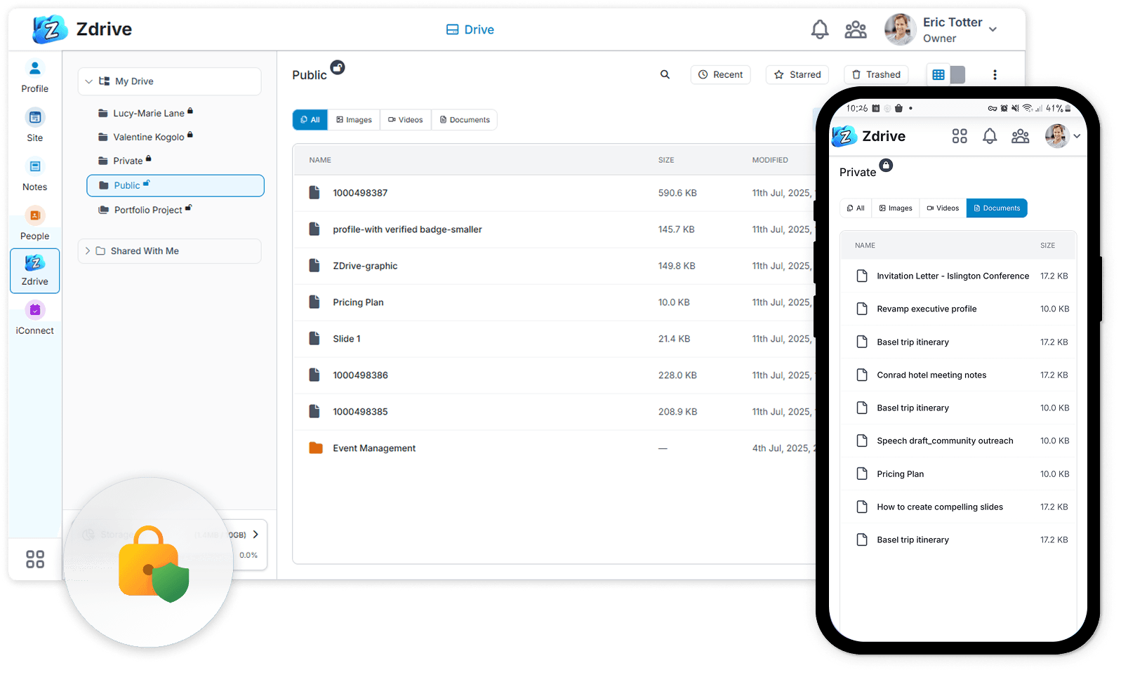Cloud Storage for Secure Files